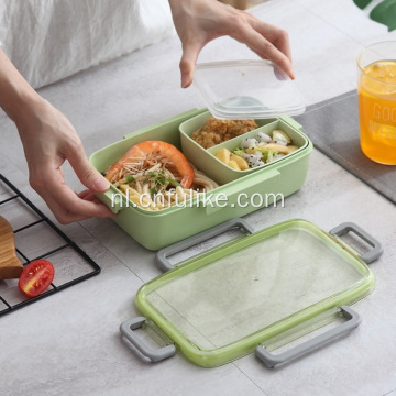 Hoge kwaliteit Bamboo Fiber Lunch Box Organizer